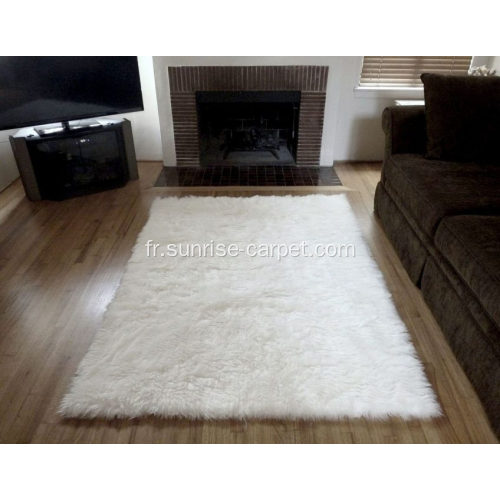 Tapis de tapis de peau de faux-mouton